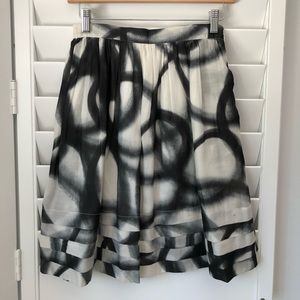 Moschino black and white print skirt